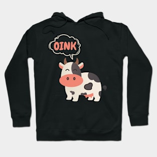 cow says oink Hoodie